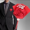 4Pcs Exquisite Ribbon Wedding Corsage Brooch Bridesmaid Artificial Chest Flower