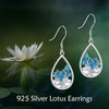 POPLYKE Lotus Flower/Daisy/Tulip/Mountain/Snowflake/Wheat/Sunflower/Butterfly Earrings for Women Sterling Silver Celtic Knot