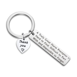 Lywjyb Birdgot Nurse Gift Nursing Graduation Gifts A Truly Great Nurse Preceptor Keychain (Great Nurse Preceptor key)
