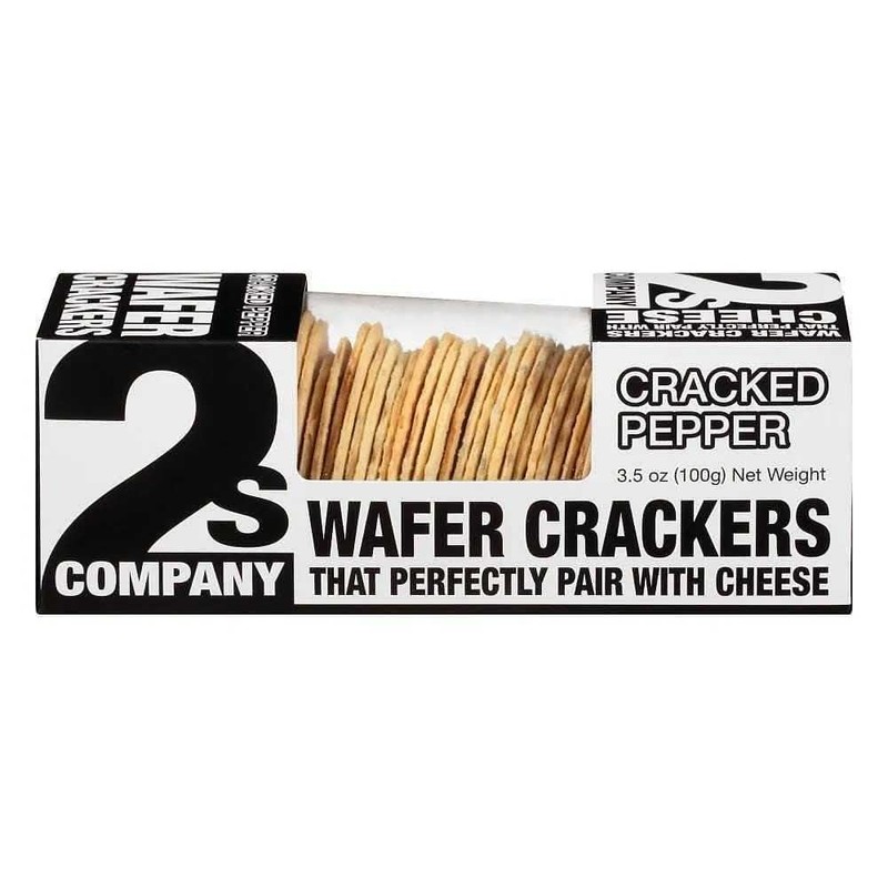 2s Company Cracked Pepper Wafer Crackers 12 x 3.5 oz.