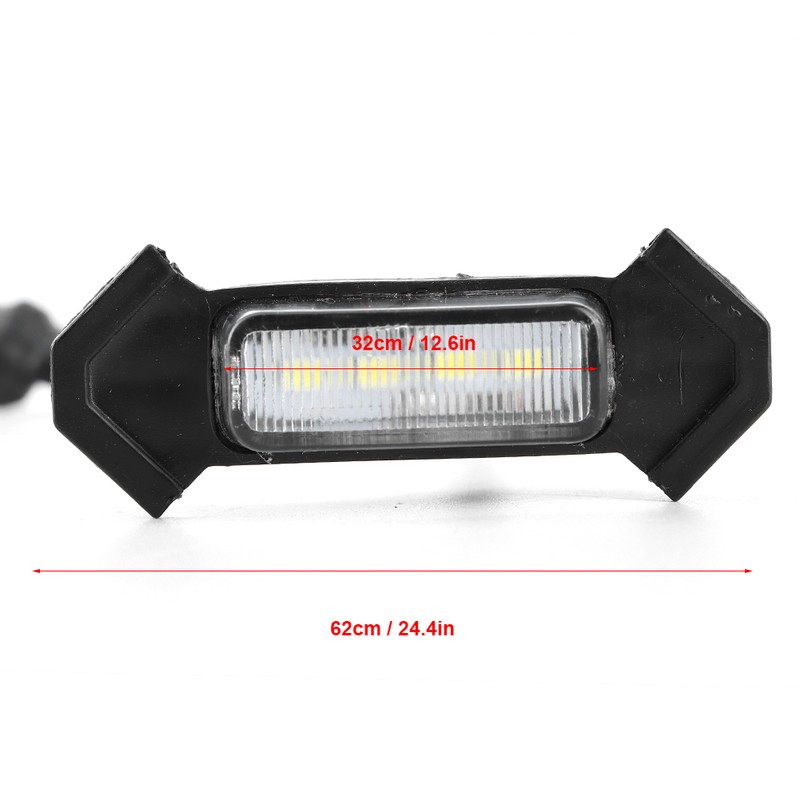 4pcs 12V Car LED Grille Light High Brightness Accessory Fit