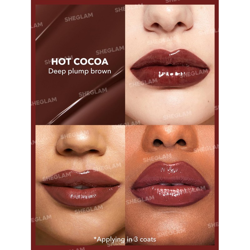 SHEGLAM Plump Lip Plumper with Coconut Oil | Lip Gloss,