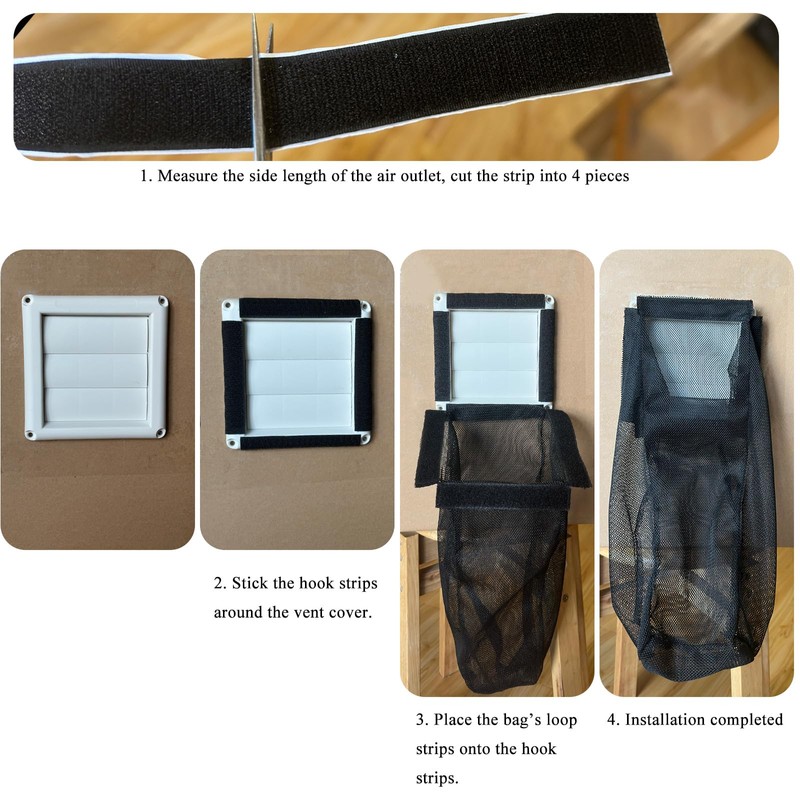 Prriudy Lint Bag for Dryer Vent Outdoor Vent Lint Bag