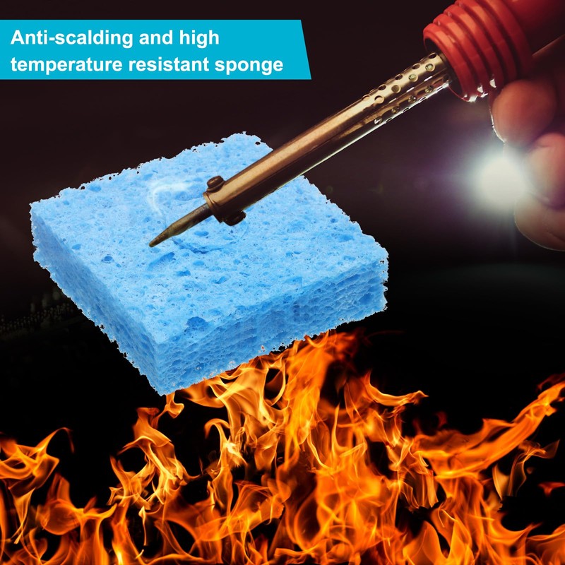 sourcing map Soldering Sponge 2.17" x 2.17" Square Sponge Replacement
