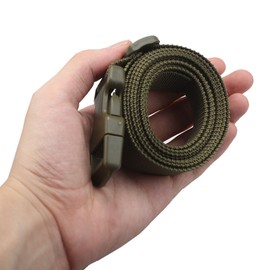 XTACER 1 Inch Molle Backpack Accessory Strap Luggage Straps Cover Strap Sleeping Bag Strap with Buckle (Green, 60)