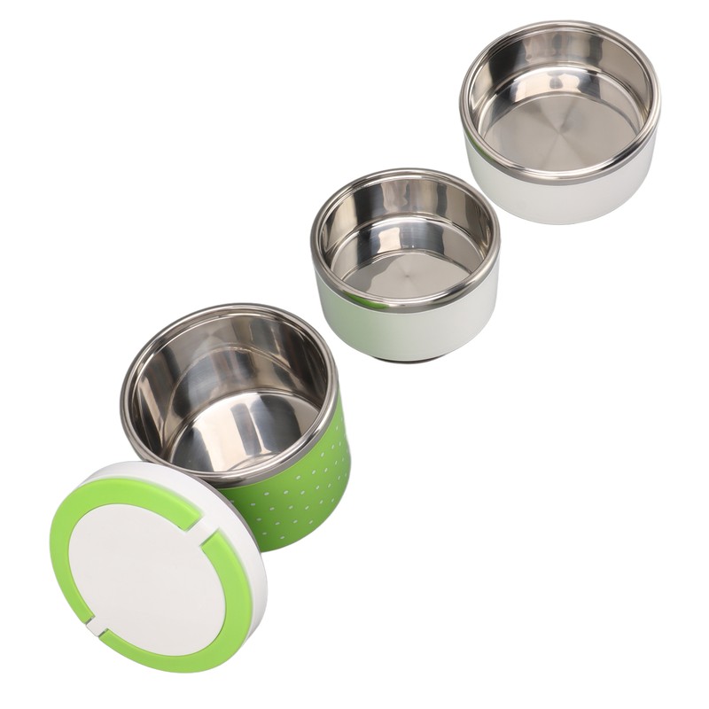 Stackable Stainless Steel Thermal Lunch Container Leakage Proof Retain Freshness