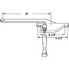 Prime-Line H 3709 9 In., White Diecast, Casement Operator, Right
