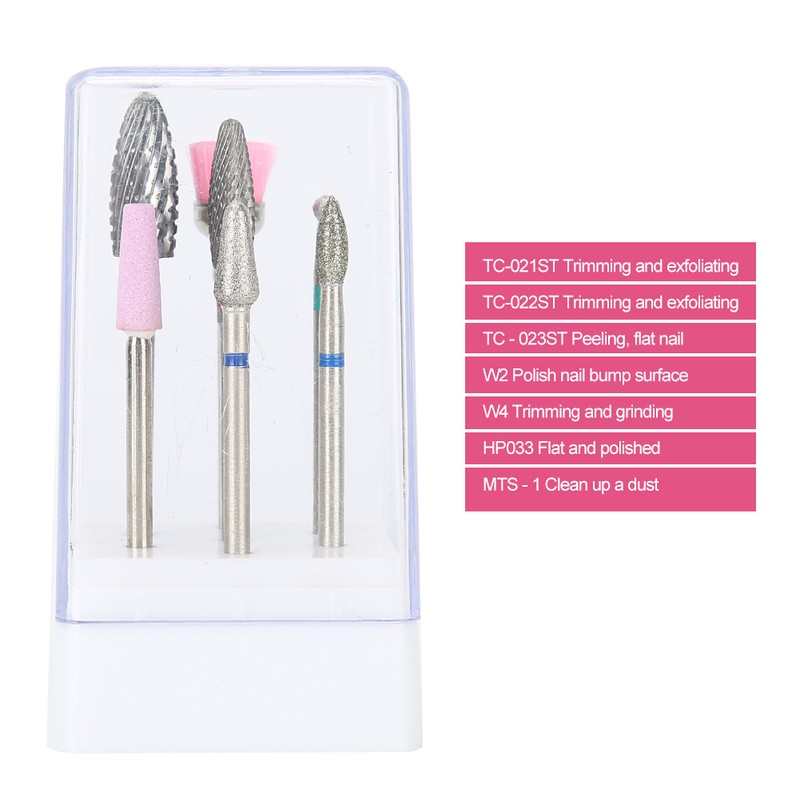 7pcs Electric Nail Drill Bits Set Manicure Pedicure Nail Polishing