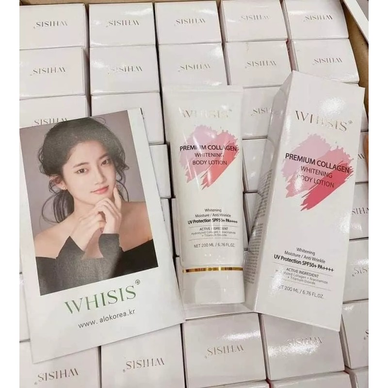 Whisis Premium Collagen Whitening Body Lotion SPF 50+/ PA++++ 200