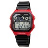 Casio AE-1300WH-4A AE1300WH-4A Sports Digital Black Red Kids Unisex Watch
