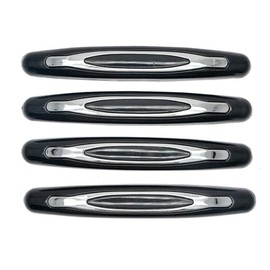 MASO 4X Car Door Edge Protective Strips Bumper Guard Anti-collision Protector Black Rubber