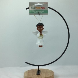 Black Paper Party Adorno De Navidad Angel Christmas Tree Ornament Holiday