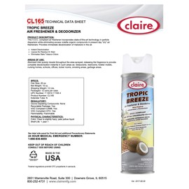 Claire Manufacturing Tropic Breeze Air Freshener & Deodorizer, Hazy, 10 Oz