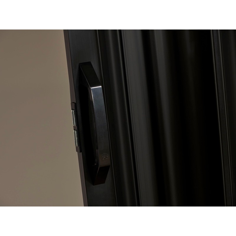 Dunes 36 in. x 80 in. Black Vinyl Accordion Door