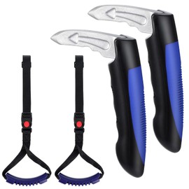 BBTO 4 Pcs Door Handle for Elderly with Assist Support Grip Multifunction Grip Car Door Latch Handle for Seniors and Handicapped(Blue)