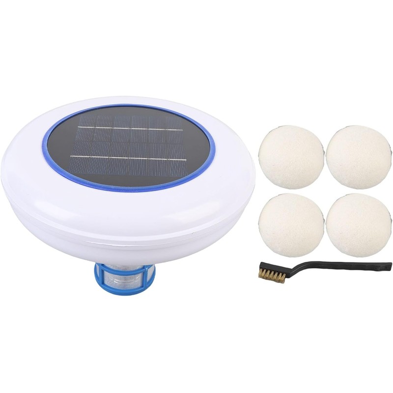 Ionizador Solar para Piscinas, Purificador de Agua Flotante con 4