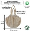 Simple Ecology Organic Cotton Heavy Duty Double Handle String Bag;