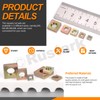 Rustark 90Pcs M3 M4 M5 M6 M8 Square Nuts Assortment