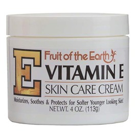 Fruit of the Earth Vitamin E Skin Care Cream 4 oz (113 g) Pack of 6