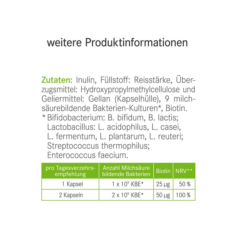 Pascoe Pascoflorin: 9 Probiotic Lactic Acid Bacteria Cultures for the