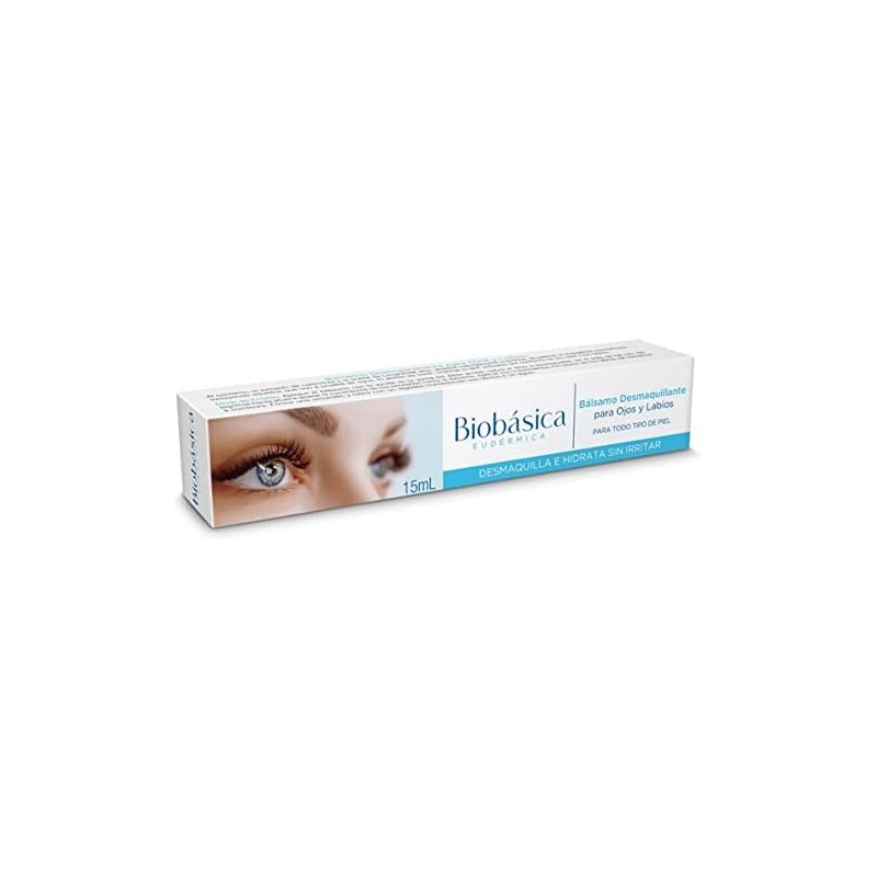 Bálsamo desmaquillante para ojos y labios limpiador protector tonificante hidratante.
