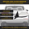 Dasbecan Left Driver Side Door Mirror Compatible with Honda Accord