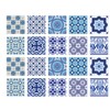 Poromoro Spanish Portuguese Azulejo Style Backsplash Peel and Stick Tile