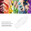 240 Uñas Postizas de los Pies, Cubierta Completa, Multiusos, Brillantes,