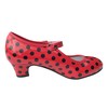 La Señorita Flamenco scarpe sevillane principessa rosso nero bambini o