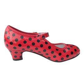La Señorita Flamenco scarpe sevillane principessa rosso nero bambini o le donne