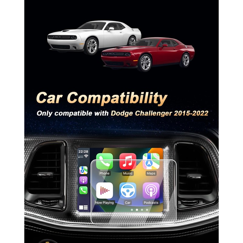 Screen Protector For 2015-2023 Challenger(R/T Scat Pack/SRT Hellcat/SRT Hellcat Redeye/SRT