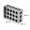 Vikye 2Pcs 23 Holes Clamping Block, 25x50x75mm Blocks Milling Parallel
