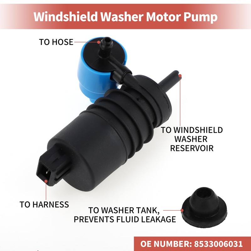 QUARKZMAN VAUXHALL CORSA B HATCH VAN WINDSCREEN WASHER PUMP WITH