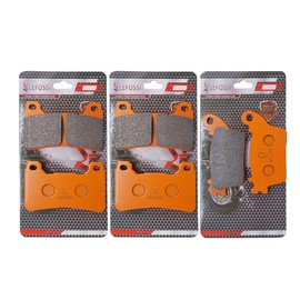 LE LEFOSSI Front and Rear Carbon Fiber Brake Pads Compatible with Fit for Honda cbr 600 rr 1000RR CBR600RR 2007-2011 CBR1000RR 2006 2007 2008 2009 2010 2011 2012 2013 2014 2015 FA390F FA436R