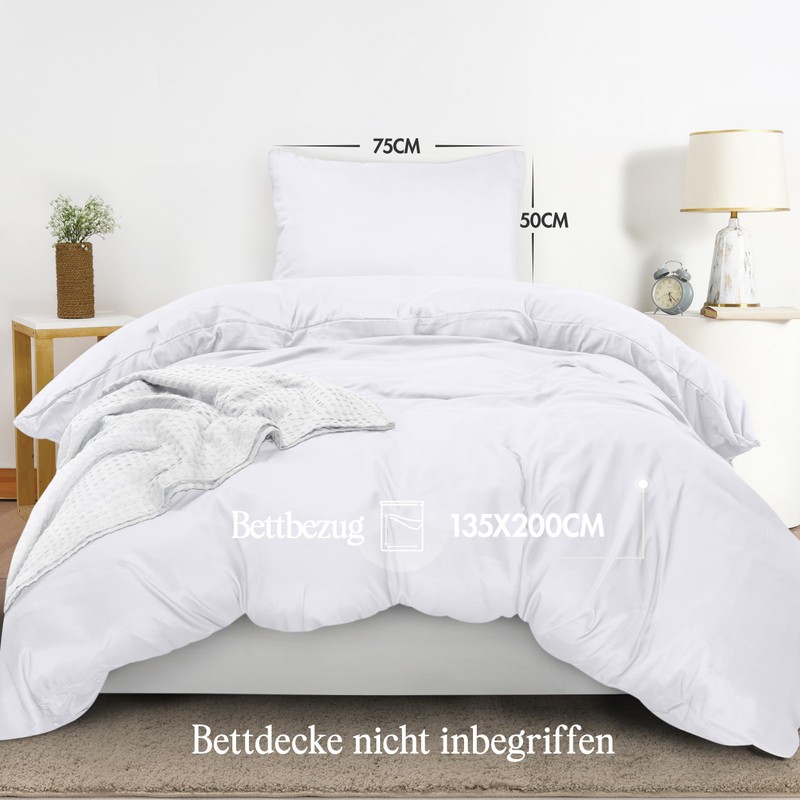 Utopia Bedding Bed Linen 135 x 200 cm Set, Microfibre