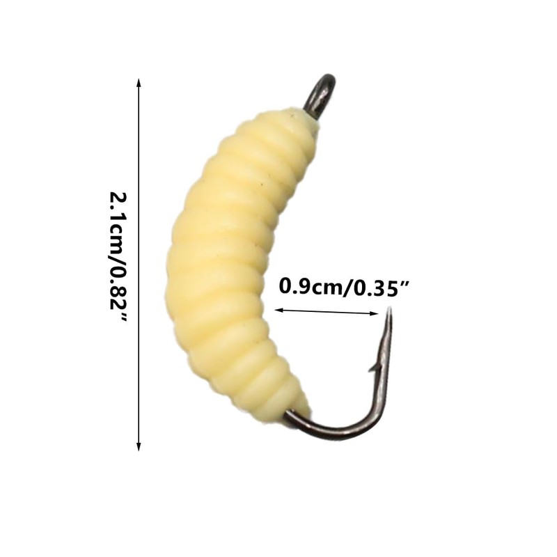FUNANASUN 30 pcs Würmer zum Angeln, Künstliche Köder Würmer Fisch