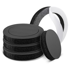 NuIth 6.5 inch Speaker Foam Rings, 6.5”Foam Speaker Enhancer, High Rebound Sponge Bass Blocker Kit, Self Adhesive Car Door Speaker Foam Baffles Enhancer, 4PCS