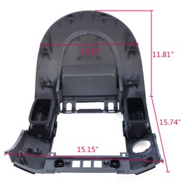 VRracing Instrument Panel Lid Finisher Center Dash Radio Control Bezel Replacement for Nissan Titan SE XE/Armada SE 2004-2006 2005 (Without Center Speaker)