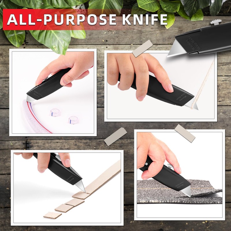 DIYSELF 30 Pack Box Cutter Heavy Duty Aluminium Shell Utility