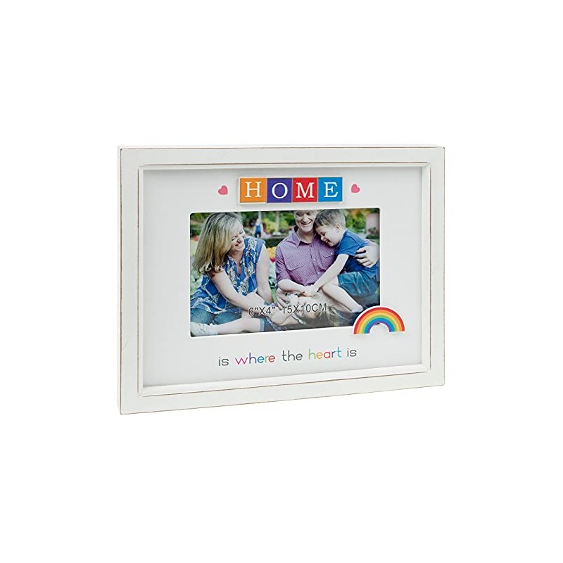Rainbow Scrabble Frame 6x4 - Home - Is where the