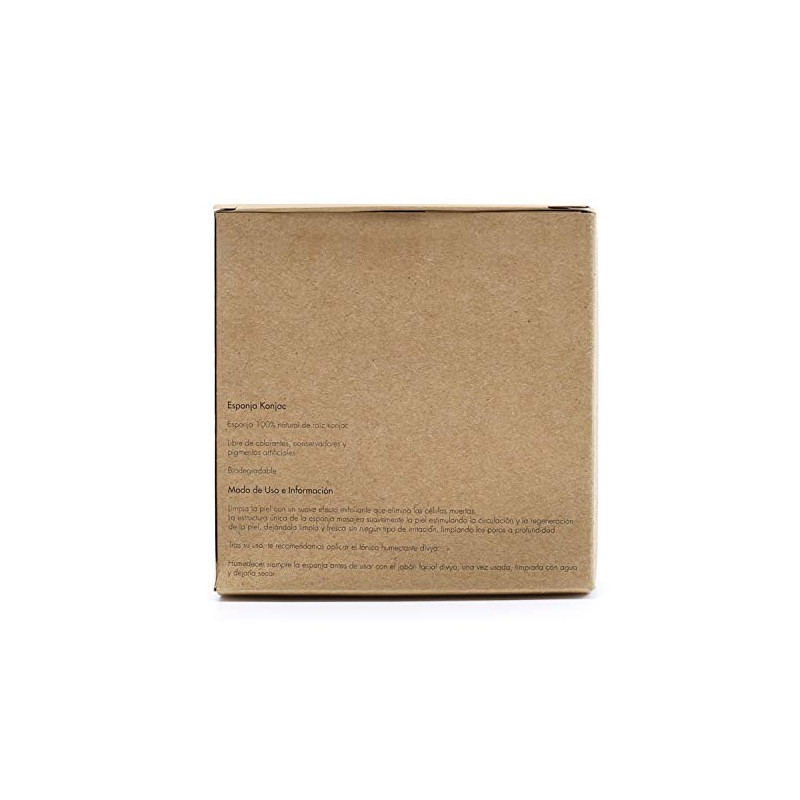 DIVYA | Esponja Konjac Facial, Limpieza Profunda y Suavidad Natural,