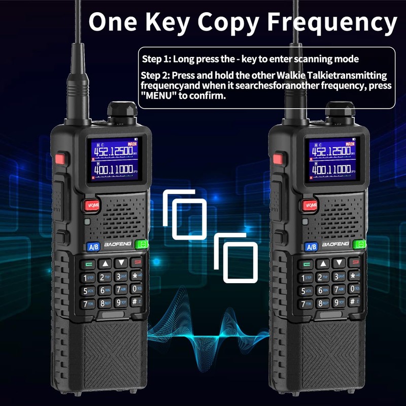 Baofeng Radio Ham Radio Long Range 5RM 10W Handheld NOAA