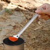 ATiAP Titanium Spoon Long Handle Polished end Backpacking Spoon with