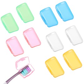 10 Pack Tooth Brush Cover for Travel Toothbrush Protector Toothbrush Head Cover Caps Portable Dustproof Brush Head Covers for Home Office Hotel Outdoor Fits Most Manual and Electric Toothbrushes