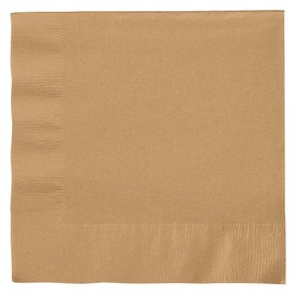 Creative Converting 663276B Touch of Color 2-Ply Paper Lunch Napkins (50 Count), Glittering Gold, 6.5"x6.5"