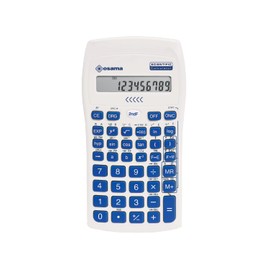 OSAMA - Scientific Calculator with 56 Functions, 10 Mantissa Digits and 2 Exponents, School Supplies with Sliding Sleeve for State Exams - School Supplies for Back to School, Blue
