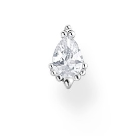 Thomas Sabo Single Stud Earrings Ice Crystal 925 Sterling Silver H2259, Sterling Silver, No Gemstone
