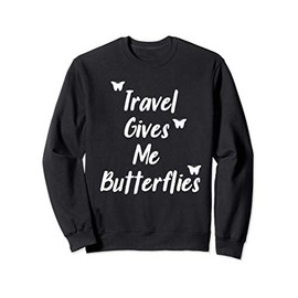 Cute Traveling Butterflies Gift For Teen Girls Sweatshirt