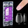 Gelike ec 552pcs Extra Short Coffin Nail Tips: Full Cover