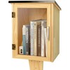 HAFTKD Outdoor Library Book Box, Little Library for Sharing books, DIY Storage Wooden Cabinet Easy Mount for Neighborhoods and Schools